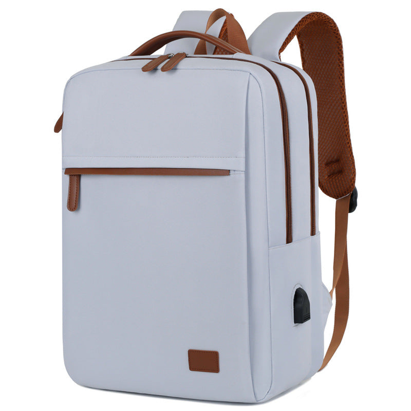 TechPort Laptop Backpack with USB Charging Port – Water-Resistant Design for 15.6-Inch Laptops