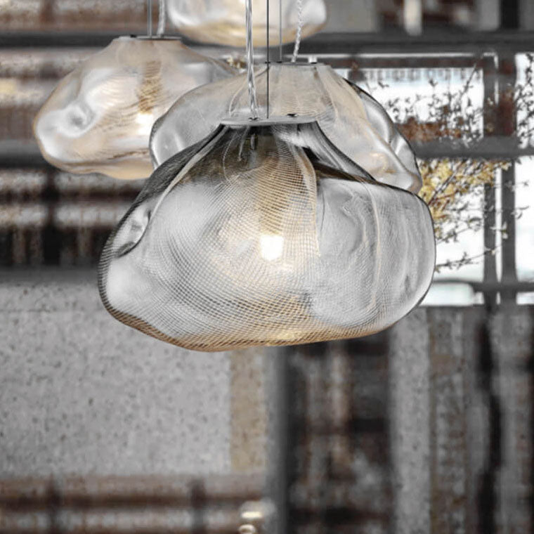 CloudNova Glass Pendant Light | Modern Design | Unique Cloud Look | Ambient Lighting