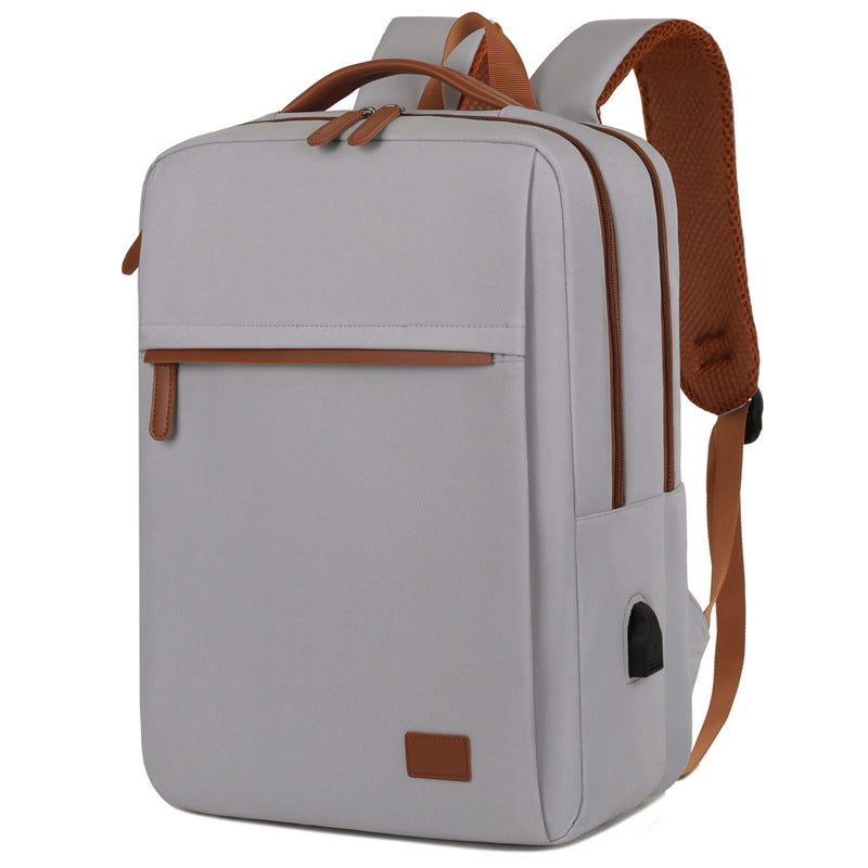 TechPort Laptop Backpack with USB Charging Port – Water-Resistant Design for 15.6-Inch Laptops