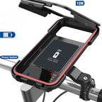 RideCharge Pro – Waterproof phone holder with USB and 15W wireless charging for bicycle and e-bike