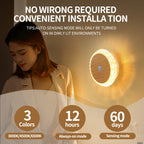 Smart Rechargeable Motion-Sensing Wall Lamp Hotel Bedside Ambient Night Light No-Drill Wall Light