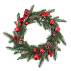 Christmas 3 PC Set - Garland, Wreath, Swag Wall Hanging Christmas Decoration Set