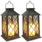 Vintage Outdoor Solar Candle Lantern