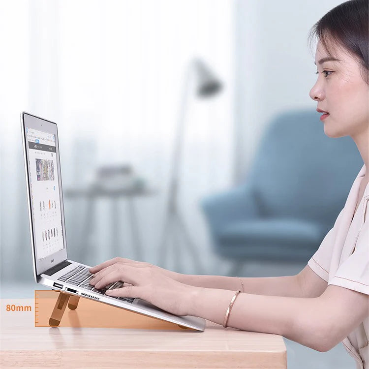 Portable Aluminum Laptop Stand, with Adjustable & Ergonomic Design, for Home, Office, Study & More