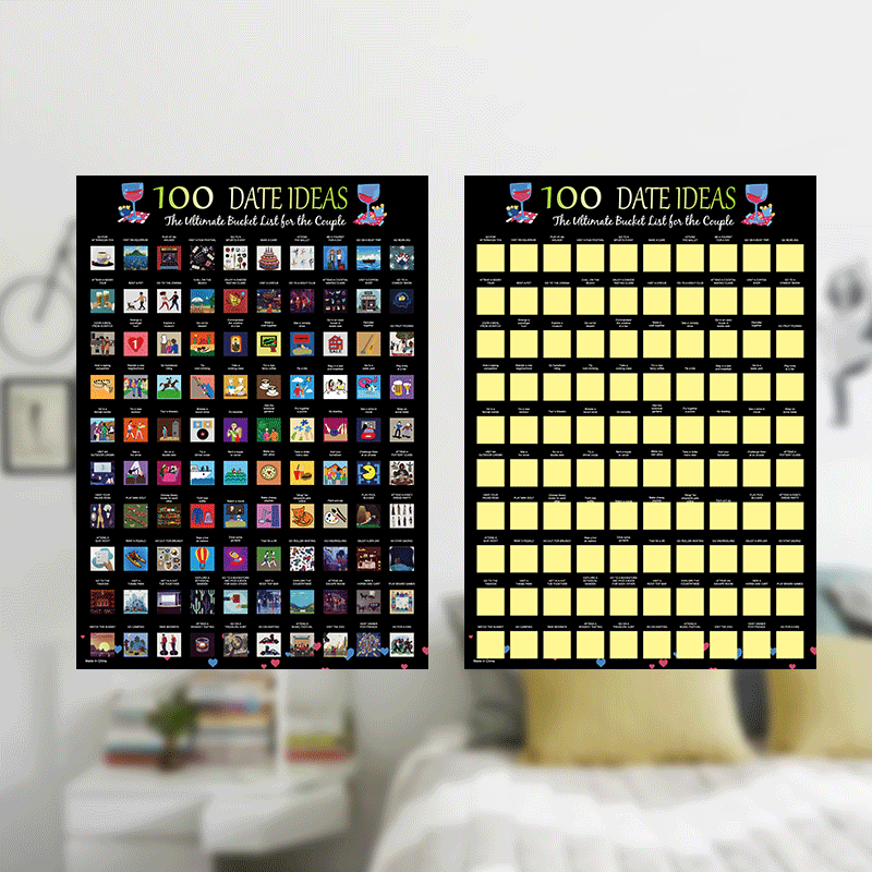 Couples' Adventure Scratch Poster