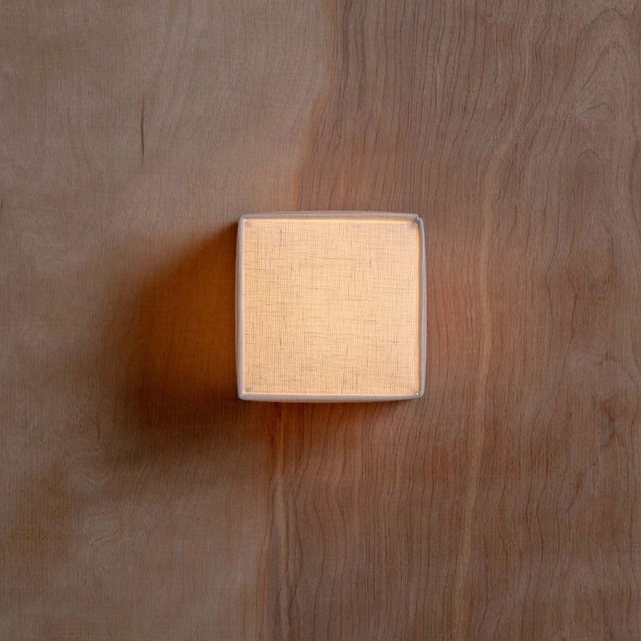 Fabric Wall Lamp in Japanese Wabi-Sabi Style