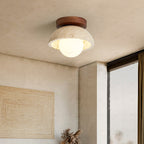 Boho Travertine Natural Stone LED Wall Lamp