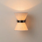 Silk Shade Wall Lamp – Modern Wabi Sabi Design
