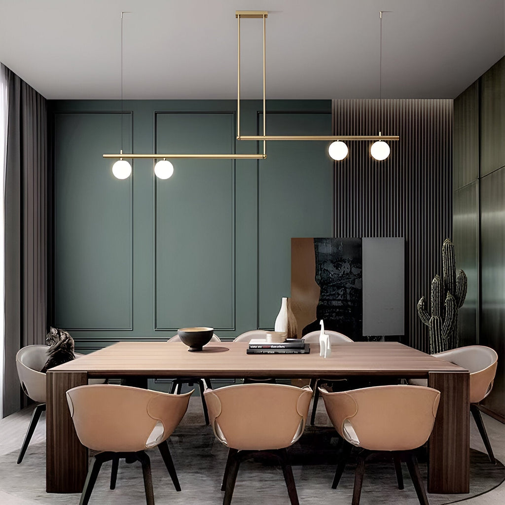 Nordic Glass Linear Luxury Pendant Lamp