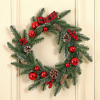 Christmas 3 PC Set - Garland, Wreath, Swag Wall Hanging Christmas Decoration Set
