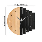 Unique Wooden Analog Silent Wall Clock