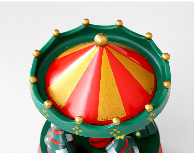 Rotating Musical Christmas Tree Carousel Ornament