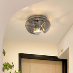 French Vintage Medieval Bauhaus Ceiling Lamp