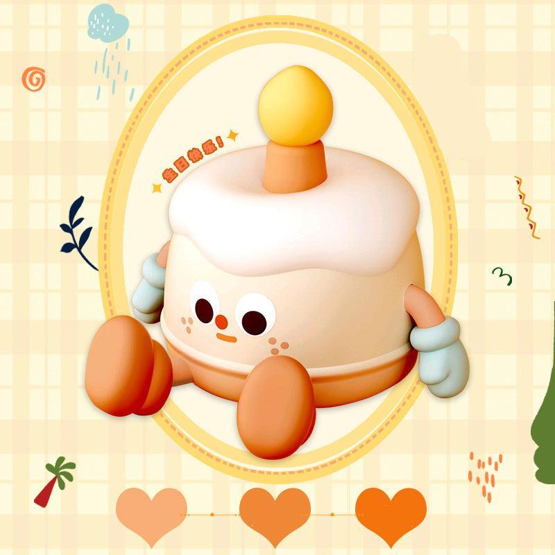 Cute Birthday Cake Night Light