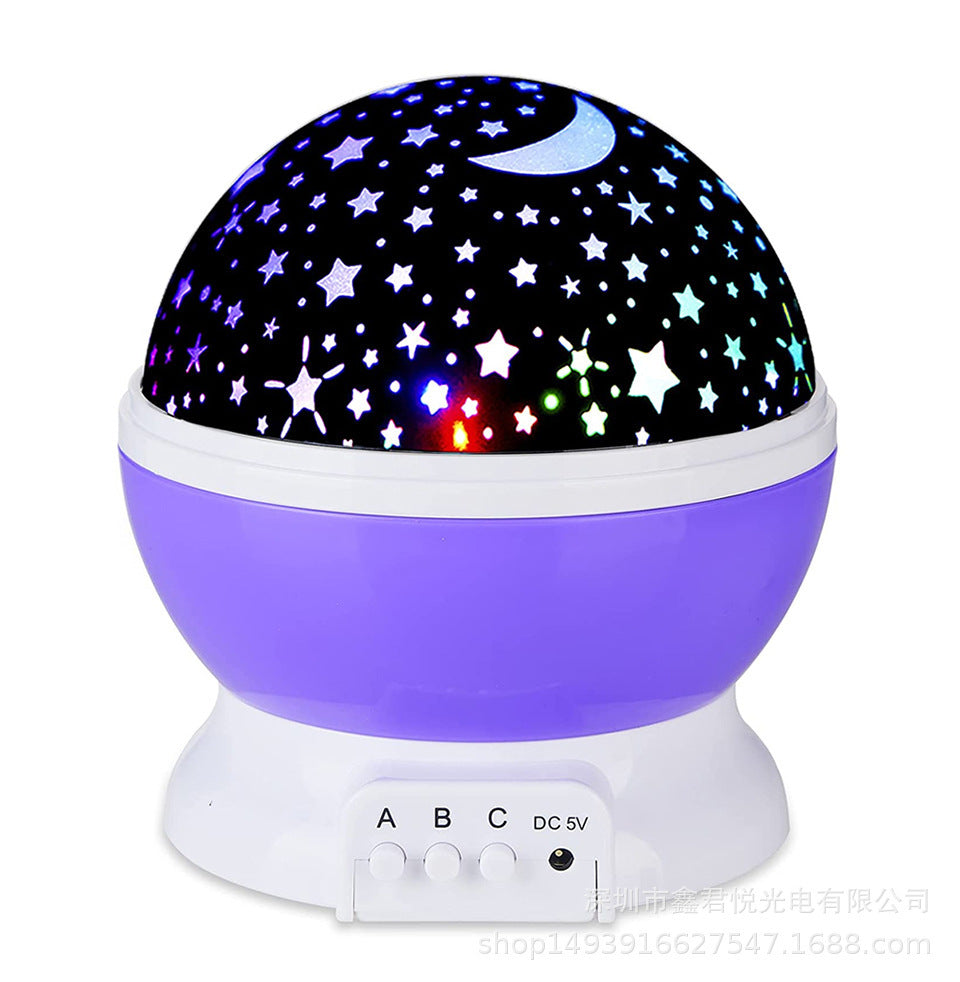 Soothing Night Light Ball with Star Projection