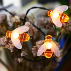 Outdoor Solar Bees Waterproof LED Lights Festival Party Decoration String Lights