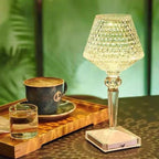 Liesbeth Crystal Lamp – Luxury Table Lamp with USB Charging Function