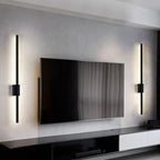 Industrial Minimalist Long LED Iron Wall Lights for Contemporary Living Room Décor and Stylish Illumination