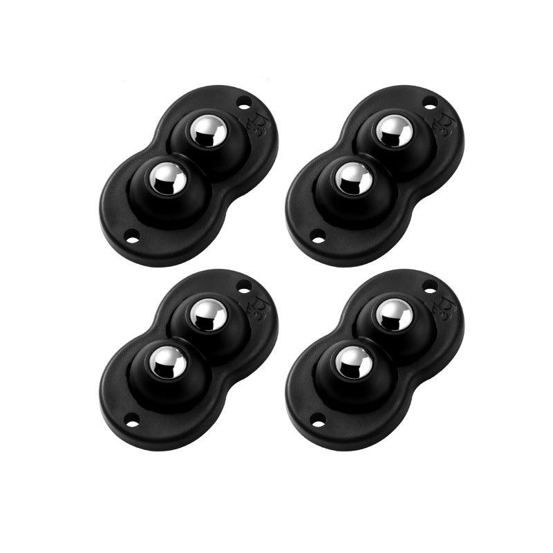 Self-adhesive universal swivel castor 4-piece set