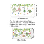 💐 Colorful Floral Bouquet Window Sticker 🖼️ (Removable without leaving marks)