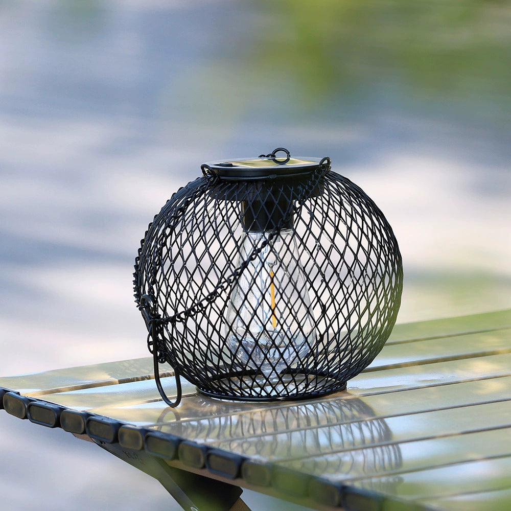 Solar Outdoor Garden Waterproof Hollow Hanging Light