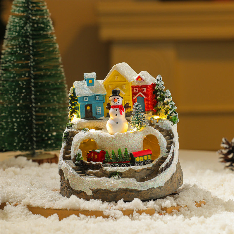Rotating Musical USB Resin Christmas Ornament