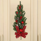 Christmas 3 PC Set - Garland, Wreath, Swag Wall Hanging Christmas Decoration Set