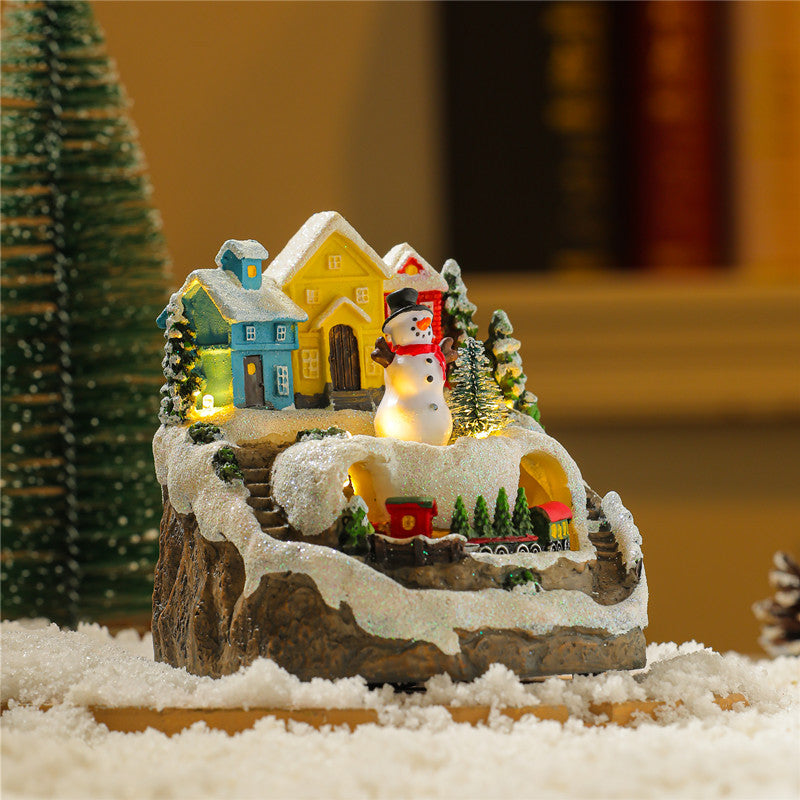 Rotating Musical USB Resin Christmas Ornament