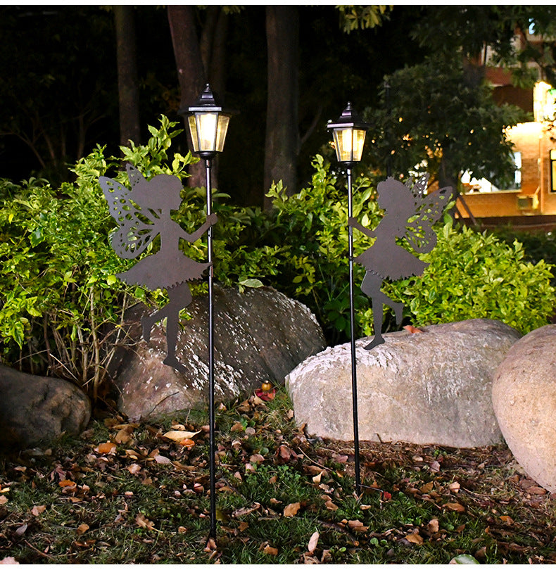 New Solar Lawn Light, Outdoor Waterproof Iron Fairy Garden Atmosphere Light