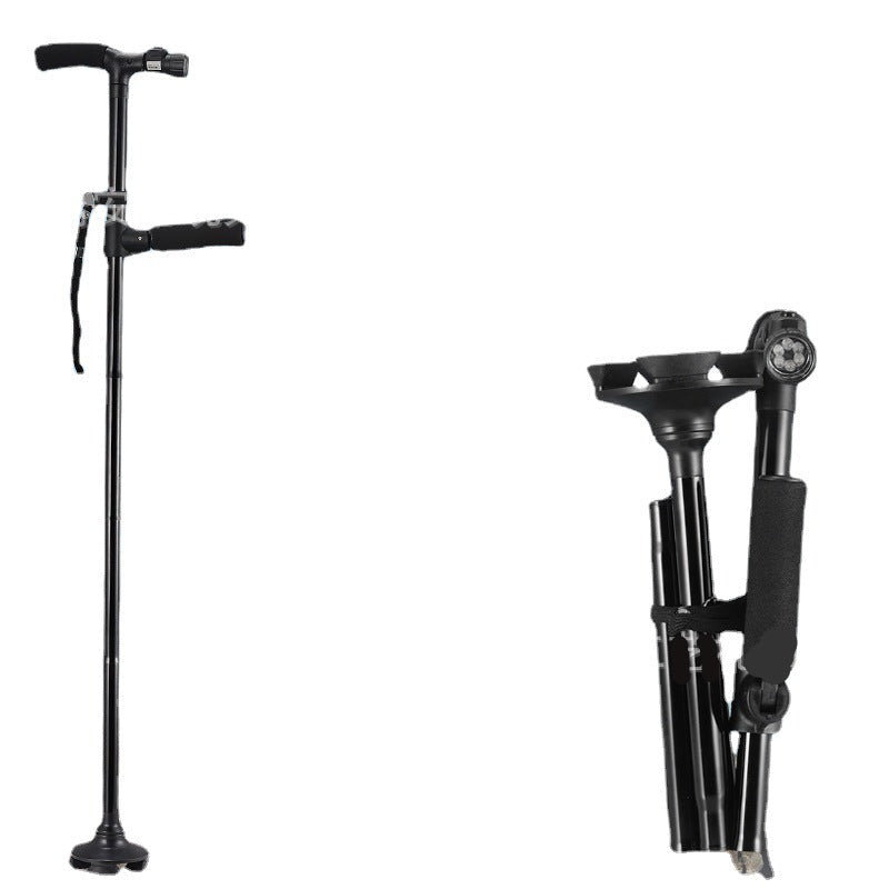 Practical Folding Walking Aid for Seniors and Persons with Disabilities