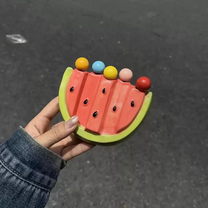 Watermelon Fruit Bite Sticks Fork Set