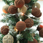 Flocking Christmas Ball 6cm12 Boxed Christmas Tree Velvet Ball Holiday Decorations
