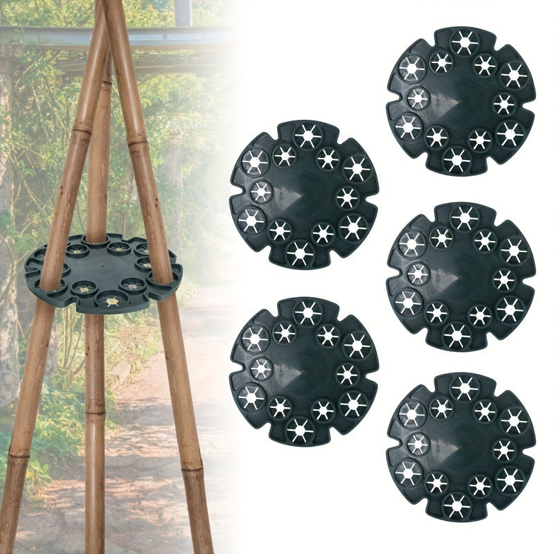 Plant support ring for bamboo poles – Stable climbing aid for tomatoes and climbing plants