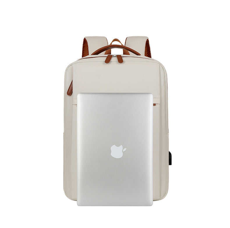 TechPort Laptop Backpack with USB Charging Port – Water-Resistant Design for 15.6-Inch Laptops