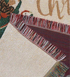 Christmas Squirrel Tree Jacquard Tapestry Throw