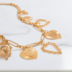 Chunky Heart Charm Necklace
