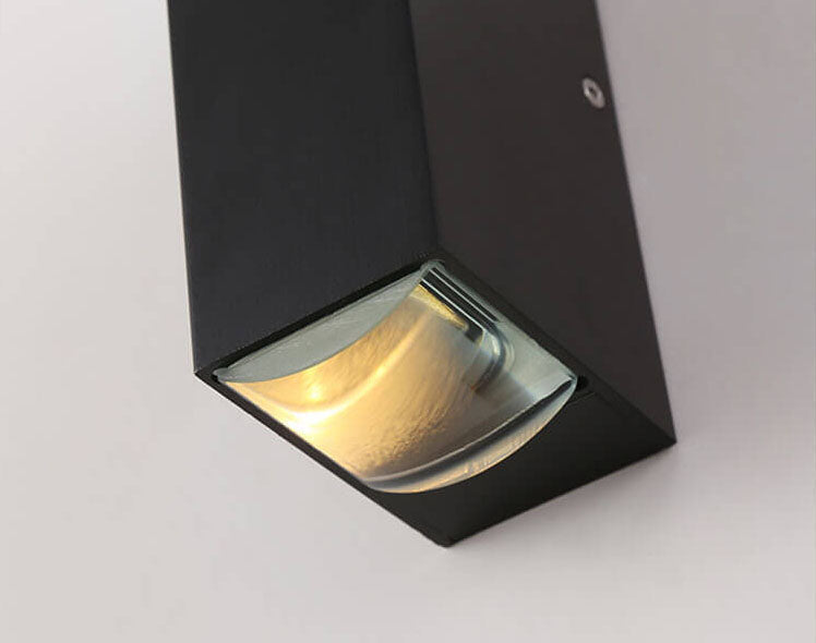 Modern Waterproof LED Outdoor Wall Light | Rectangular Up/Down Aluminum Fixture