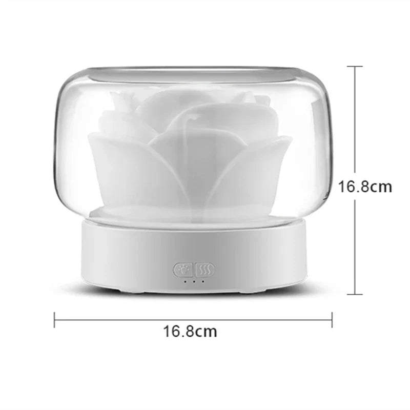 Aromatherapy Air Humidifier – Elegant Ultrasonic Diffuser with LED & Essential Oil Function