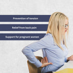 Orthopedic Pressure Relief Pillow | Contoured Design for Back and Neck Support at Home or Travel
