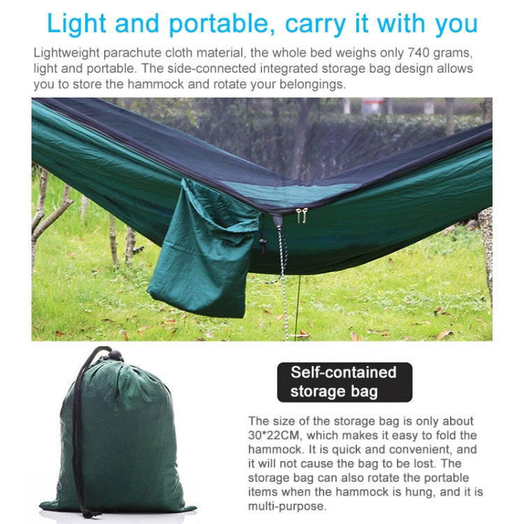 Portable Outdoor Hammock with Mosquito Nets (Army Green)