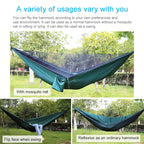 Portable Outdoor Hammock with Mosquito Nets (Army Green)