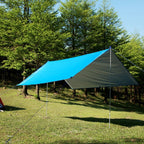 Multifunctional Outdoor Waterproof Sunscreen Beach Canopy Tent Sun Protection Pergola (Blue)