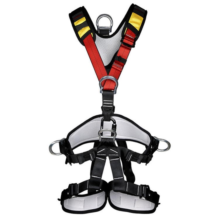 XINDA XDA9516 Outdoor Climbing Polyester High-Strength Rope Adjustable Descender Full-Body Safety Harness