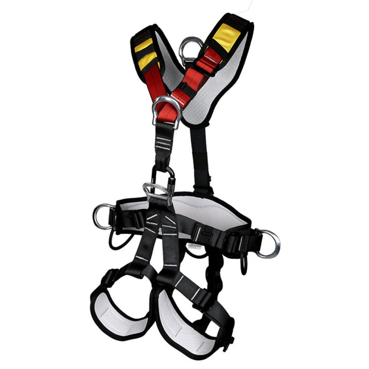 XINDA XDA9516 Outdoor Climbing Polyester High-Strength Rope Adjustable Descender Full-Body Safety Harness