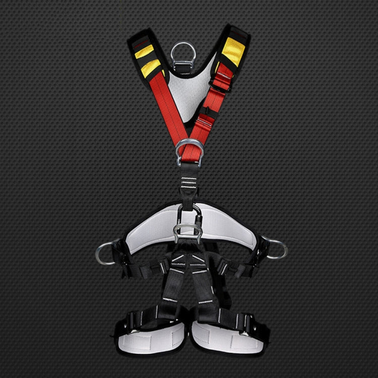 XINDA XDA9516 Outdoor Climbing Polyester High-Strength Rope Adjustable Descender Full-Body Safety Harness