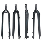 TOSEEK Ultra Light 26 Inch 385mm Mountain Bike Full Carbon Fork Straight Tube Disc Brake (Black)