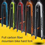 TOSEEK Ultra Light 26 Inch 385mm Mountain Bike Full Carbon Fork Straight Tube Disc Brake (Black)