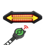 Bicycle Rear Light Intelligent Wireless Remote Control Flashing Light Warning Light