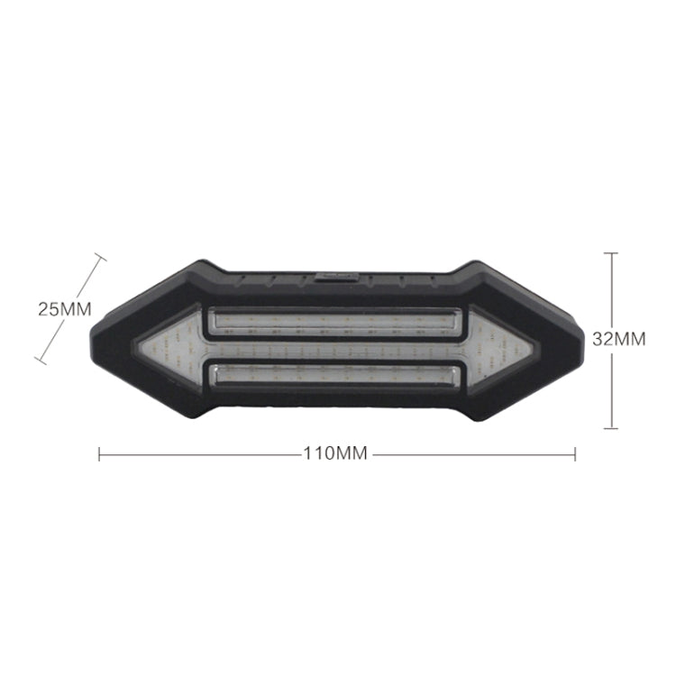 Bicycle Rear Light Intelligent Wireless Remote Control Flashing Light Warning Light
