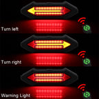 Bicycle Rear Light Intelligent Wireless Remote Control Flashing Light Warning Light